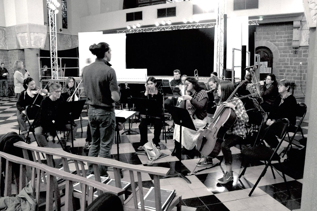orchestre de cantal comédie en pleine répétition