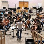 Répétition de l'orchestre symphonique du conservatoire de musique d'Aurillac